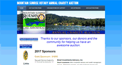 Desktop Screenshot of mountainsunriserotaryauction.org